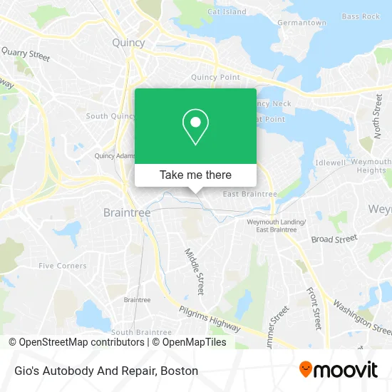 Gio's Autobody And Repair map