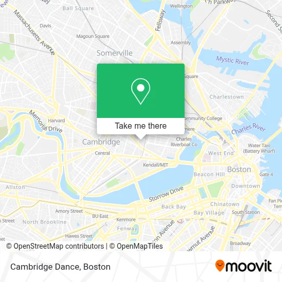 Cambridge Dance map
