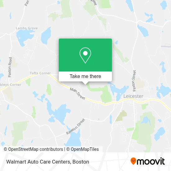 Walmart Auto Care Centers map