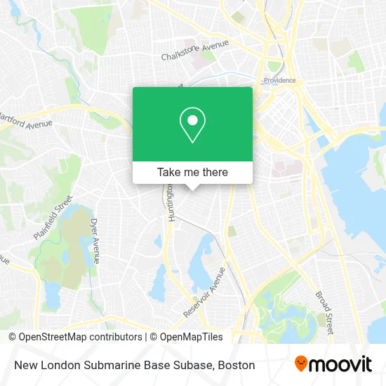 New London Submarine Base Subase map