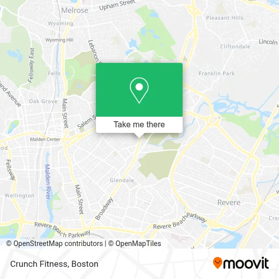 Crunch Fitness map