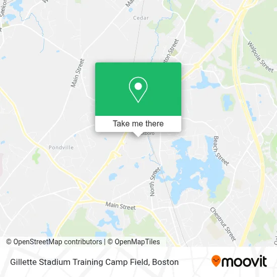 Gillette Stadium Training Camp Field map