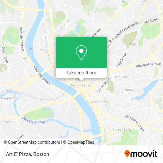 Art E' Pizza map