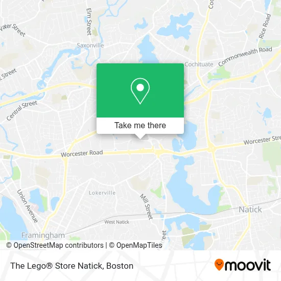 The Lego® Store Natick map