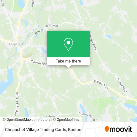 Chepachet Village Trading Cards map