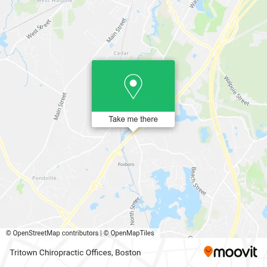 Tritown Chiropractic Offices map