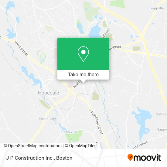J P Construction Inc. map