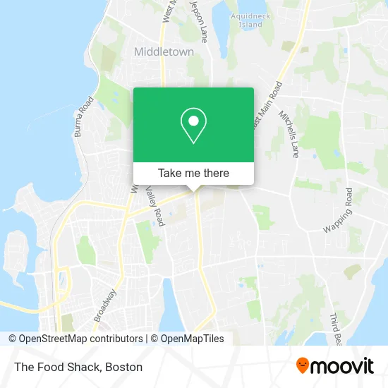 The Food Shack map