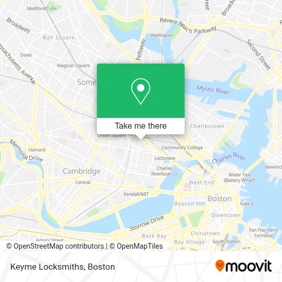 Keyme Locksmiths map