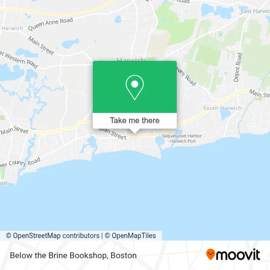 Below the Brine Bookshop map