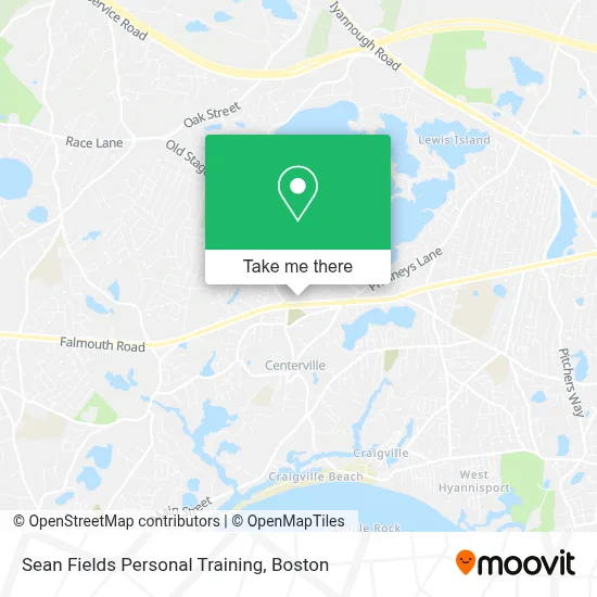 Sean Fields Personal Training map