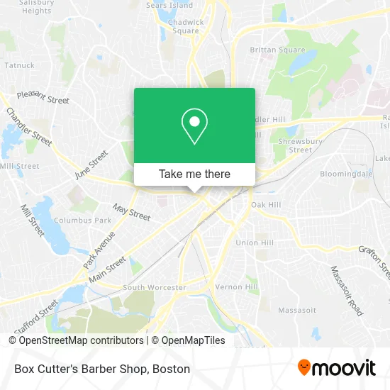Box Cutter's Barber Shop map