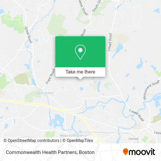 Commonwealth Health Partners map