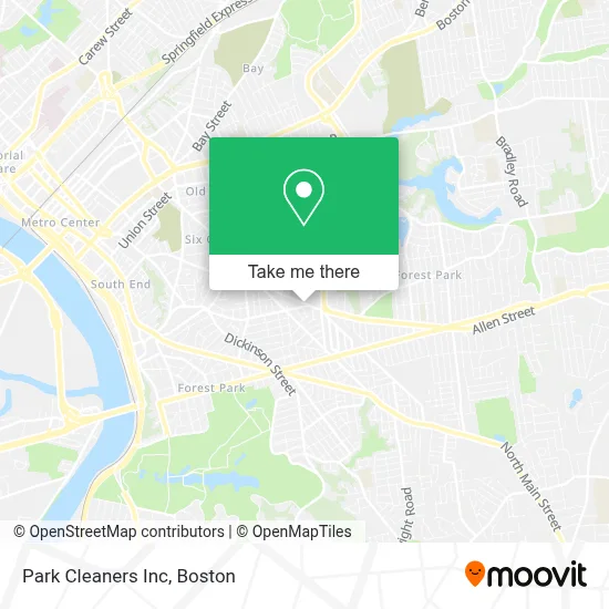 Park Cleaners Inc map