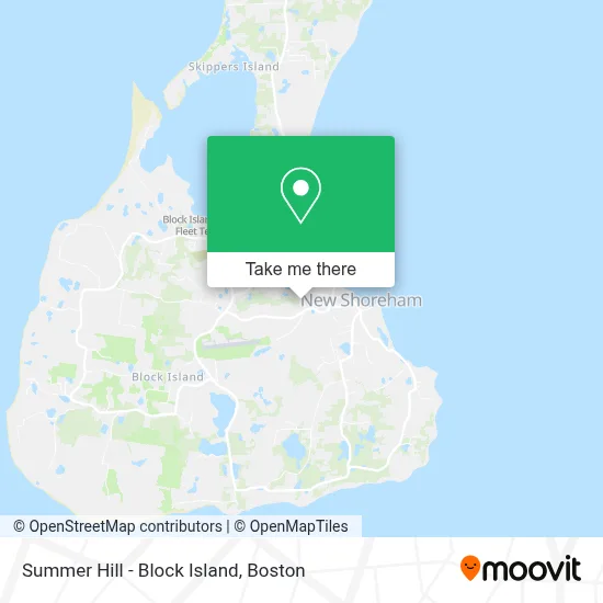 Summer Hill - Block Island map