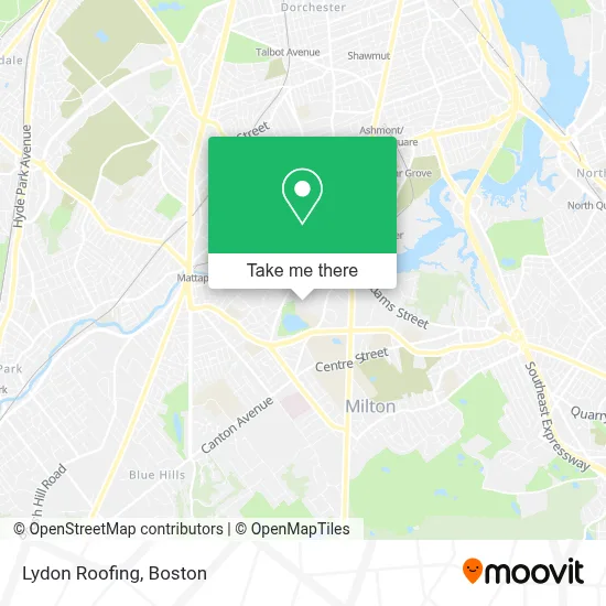 Lydon Roofing map
