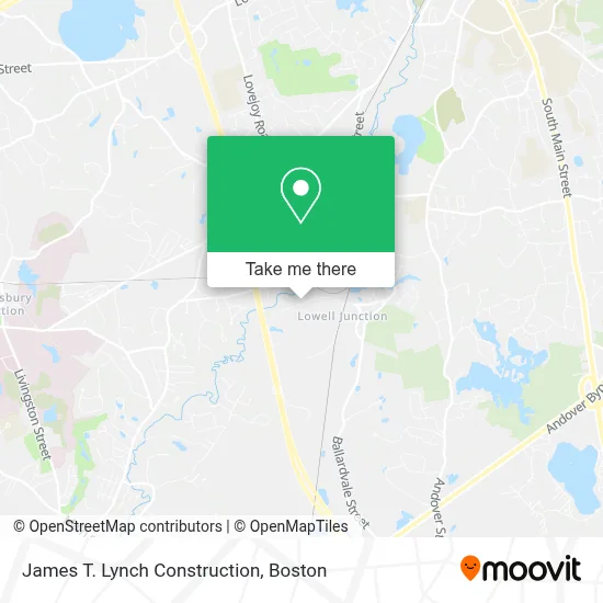 James T. Lynch Construction map
