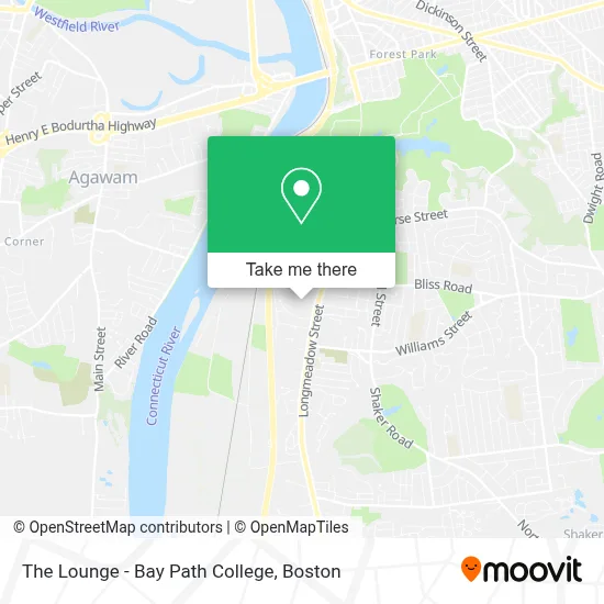 The Lounge - Bay Path College map