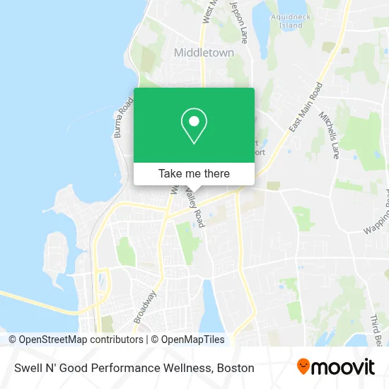 Swell N' Good Performance Wellness map