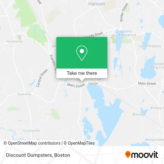 Discount Dumpsters map
