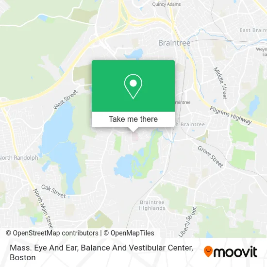 Mass. Eye And Ear, Balance And Vestibular Center map