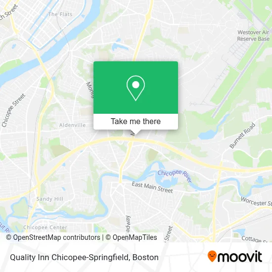 Quality Inn Chicopee-Springfield map