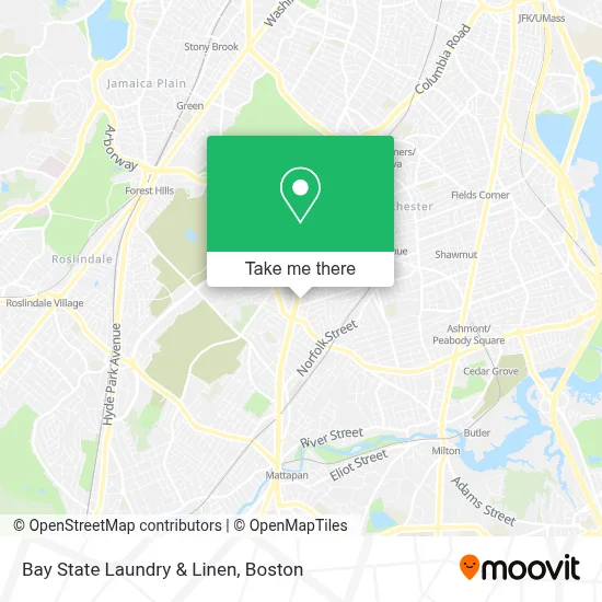 Bay State Laundry & Linen map