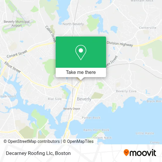 Decarney Roofing Llc map