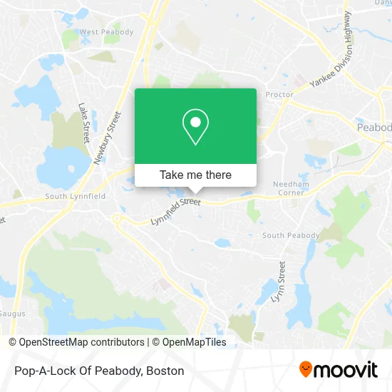 Pop-A-Lock Of Peabody map