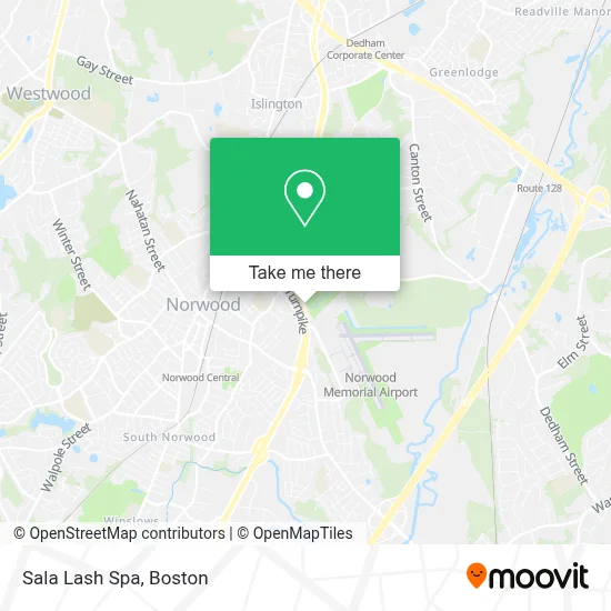 Sala Lash Spa map