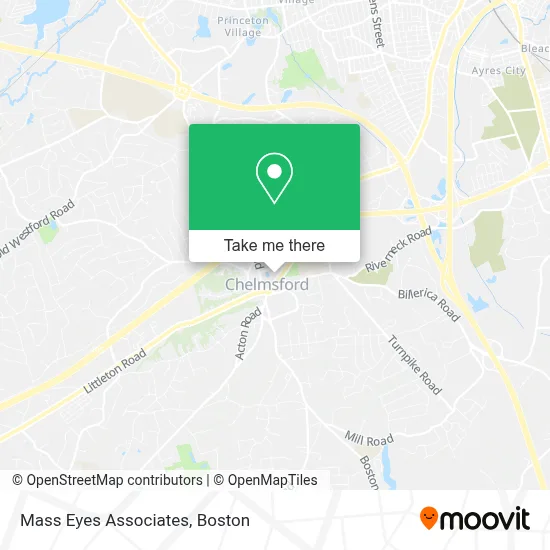 Mass Eyes Associates map