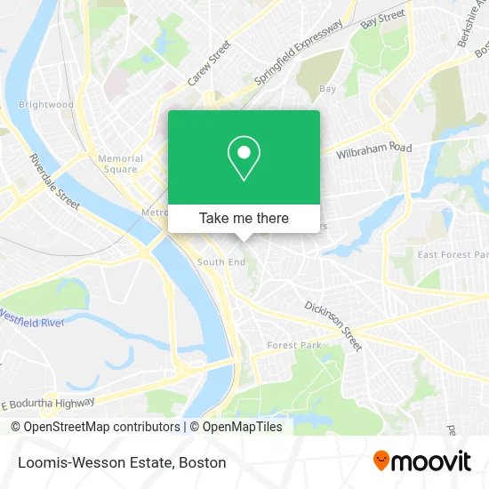 Loomis-Wesson Estate map