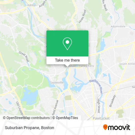 Suburban Propane map
