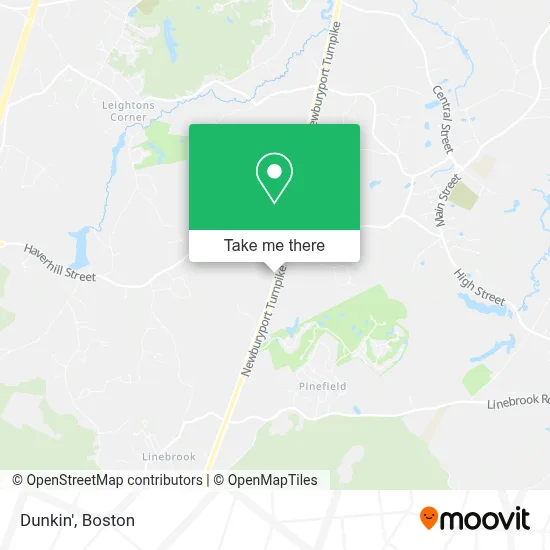Dunkin' map