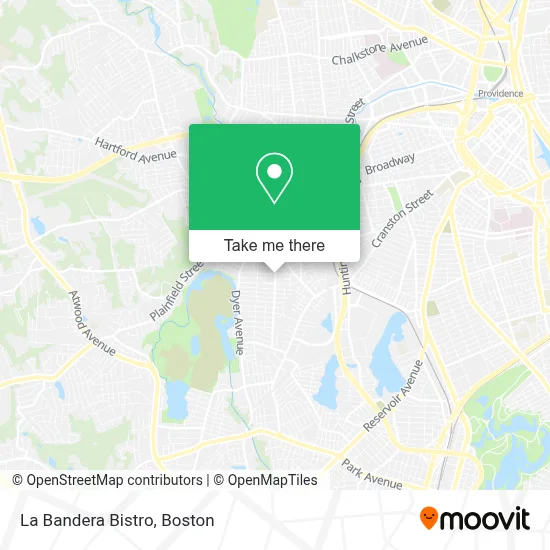 La Bandera Bistro map
