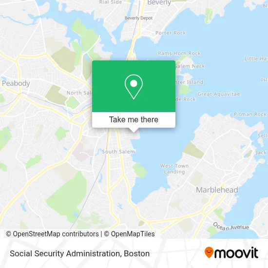 Social Security Administration map