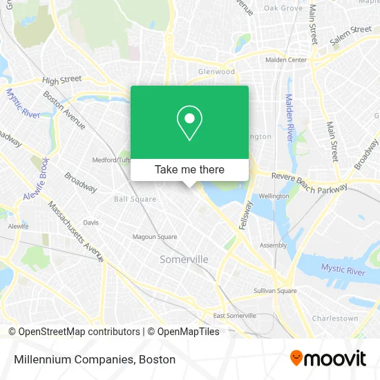 Millennium Companies map