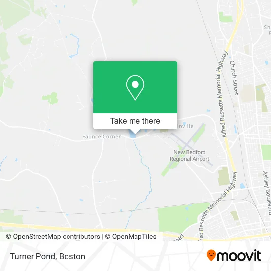 Turner Pond map