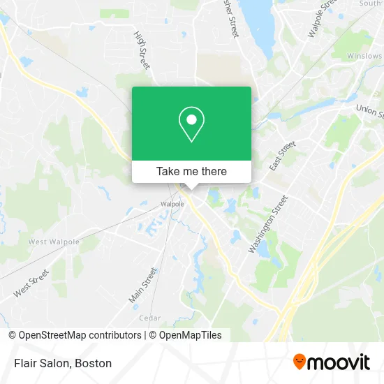 Flair Salon map