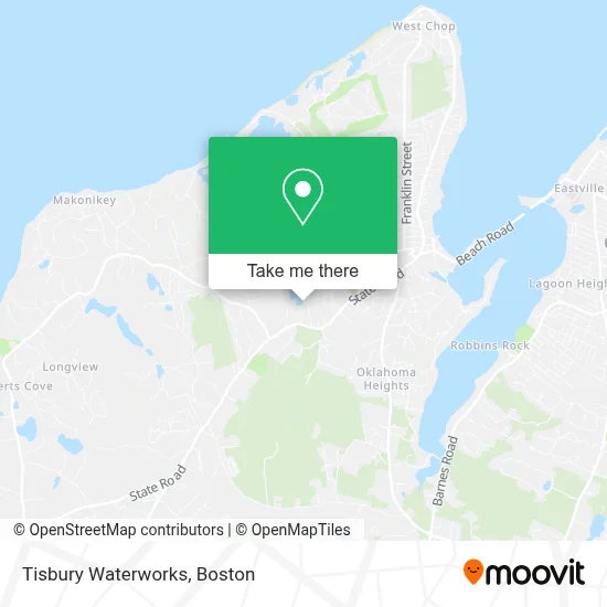 Tisbury Waterworks map