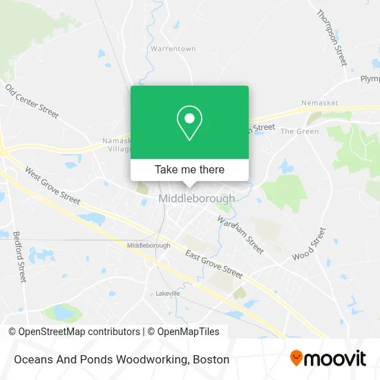 Oceans And Ponds Woodworking map
