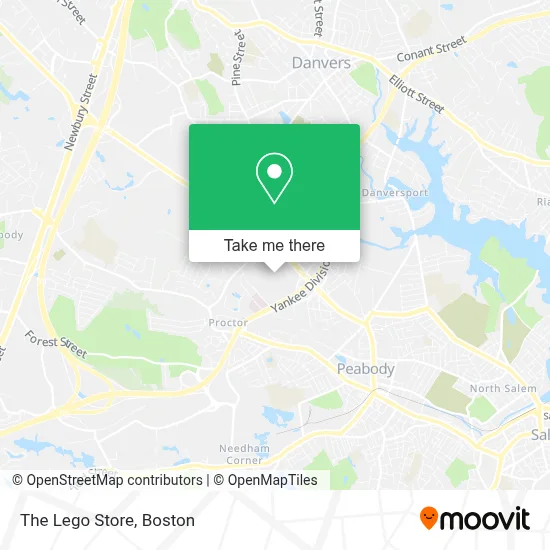 The Lego Store map