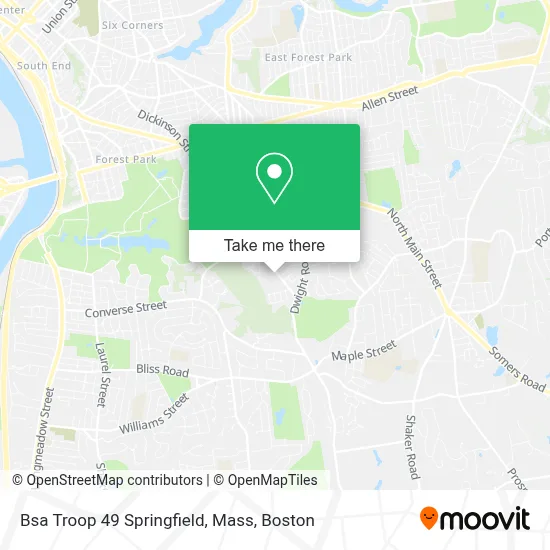 Bsa Troop 49 Springfield, Mass map