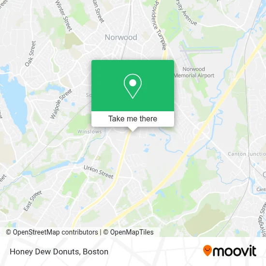 Honey Dew Donuts map