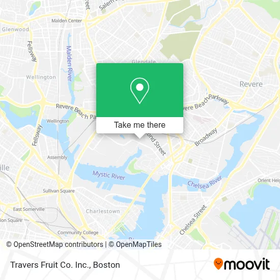 Travers Fruit Co. Inc. map