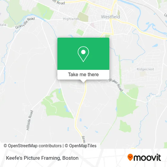 Keefe's Picture Framing map