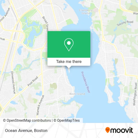 Ocean Avenue map