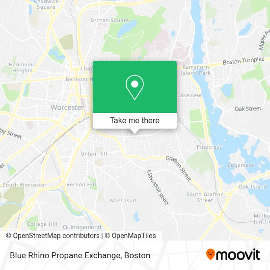 Blue Rhino Propane Exchange map