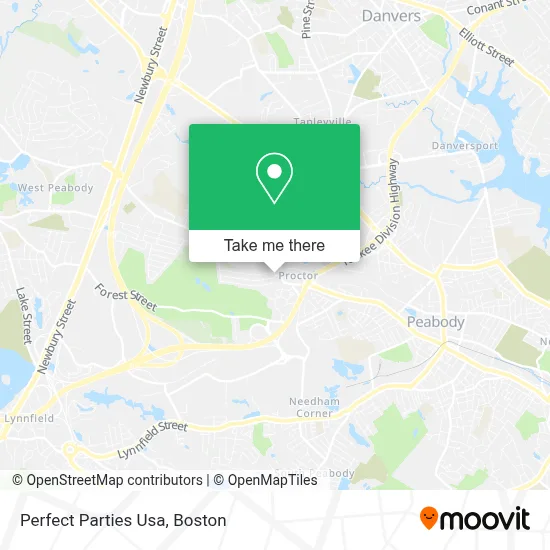 Perfect Parties Usa map
