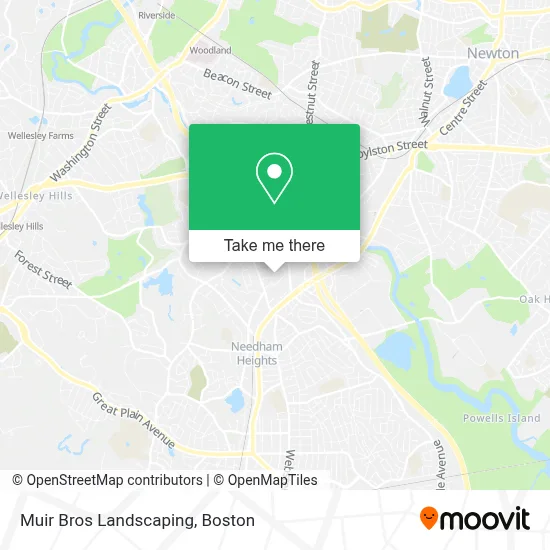 Muir Bros Landscaping map